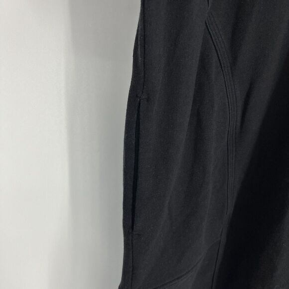 Athleta Cabana Tunic Size Medium Black Short Sleeve Relaxed Pullover Hoodie Knit - Picture 6 of 8